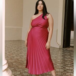 Abercrombie Giselle Pleated One-Shoulder Dress